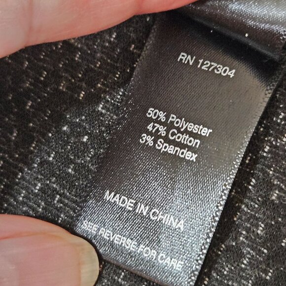 Ali Miles Black & White Houndstooth Button-Up Coat Blazer Sz Small Preppy Flowy - Picture 7 of 12